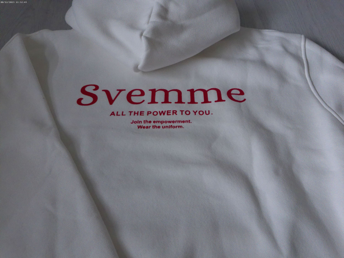 Svemme uniform - white hoodie