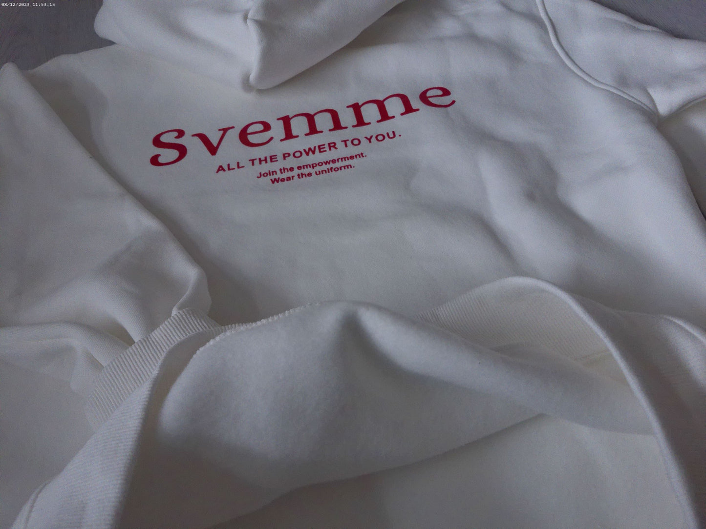 Svemme uniform - white hoodie